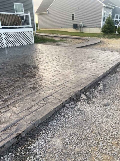 Stamped Concrete Patios - MS Cement & Waterproofing
